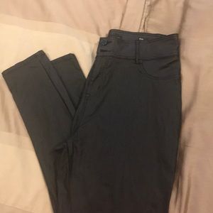 City chic “leather” high waist skinny